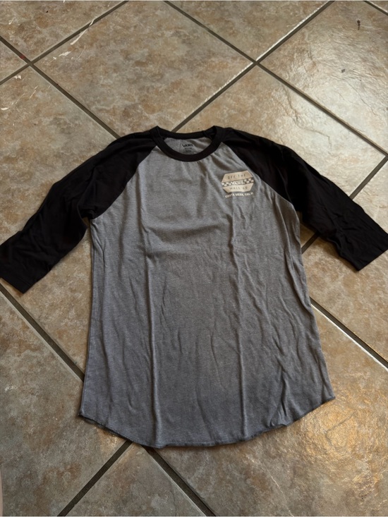 Vans Other - Vans Off The Wall '66 Raglan Graphic Logo Crew Neck 3/4 Sleeve T-Shirt M